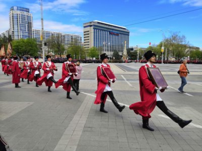 Мостовские казаки приняли участие в параде на главной площади краевой столицы 27