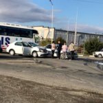 Возле заправки «Роснефть» в посёлке Мостовском столкнулись два автомобиля 7